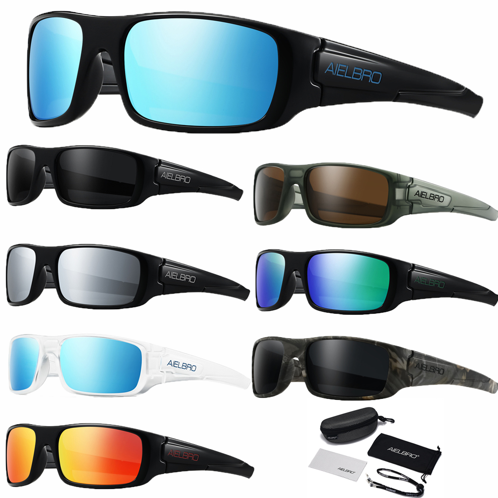 Fishing Sunglasses Polarized - Kacamata Hitam AIELBRO untuk Pria Wanita,
