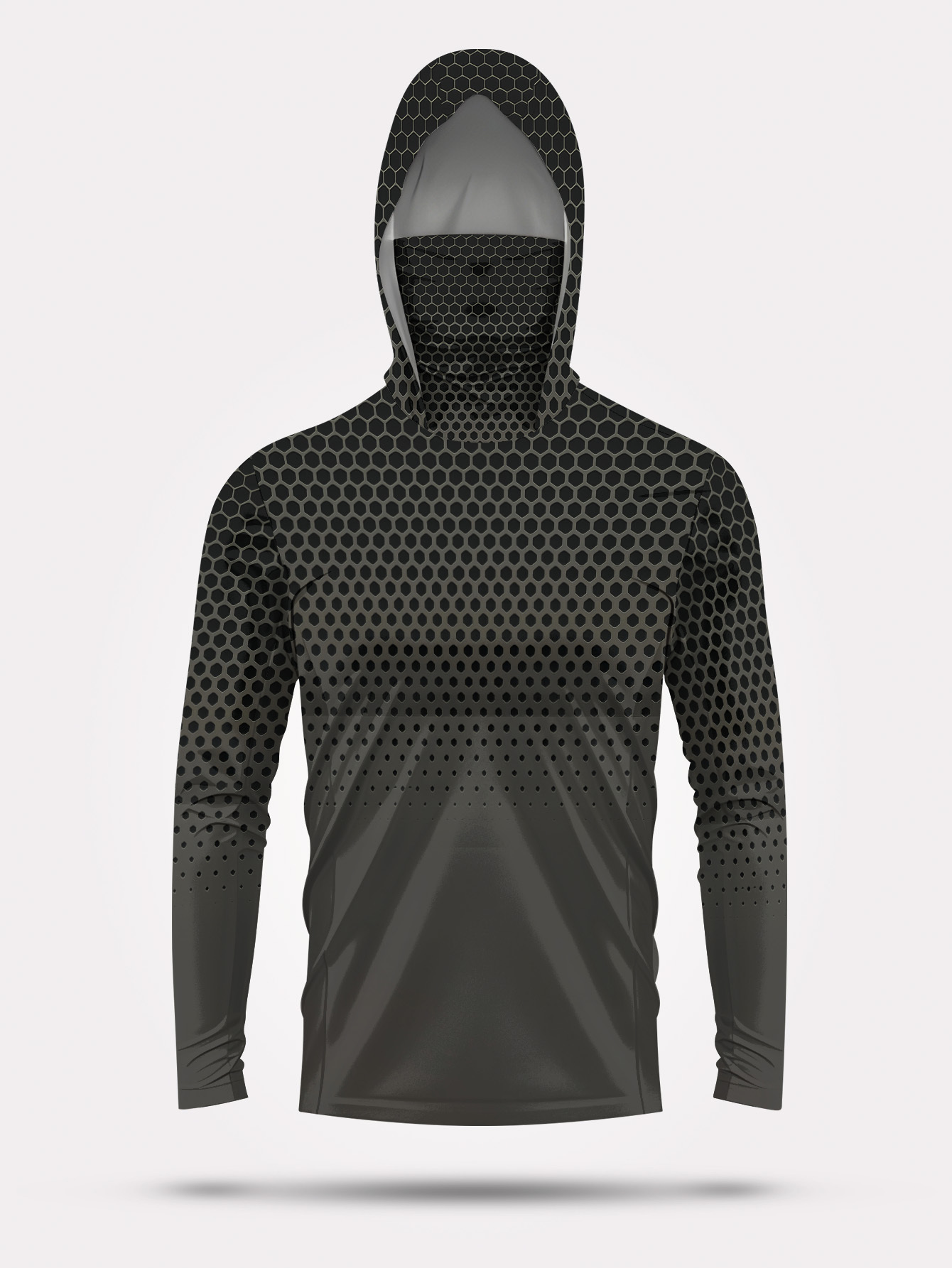 Fishing Shirt Uv Protection - Kaos Pancing Pria Berkerudung Lengan Panjang