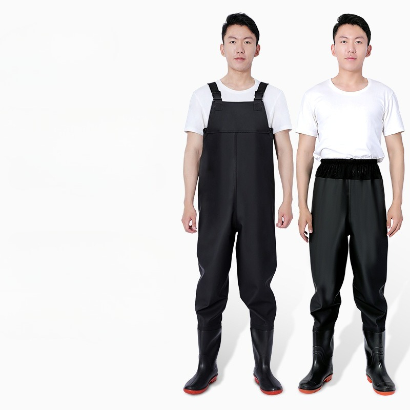 Celana Wader PVC dengan Sepatu - Fishing Waders ulasan dan harga