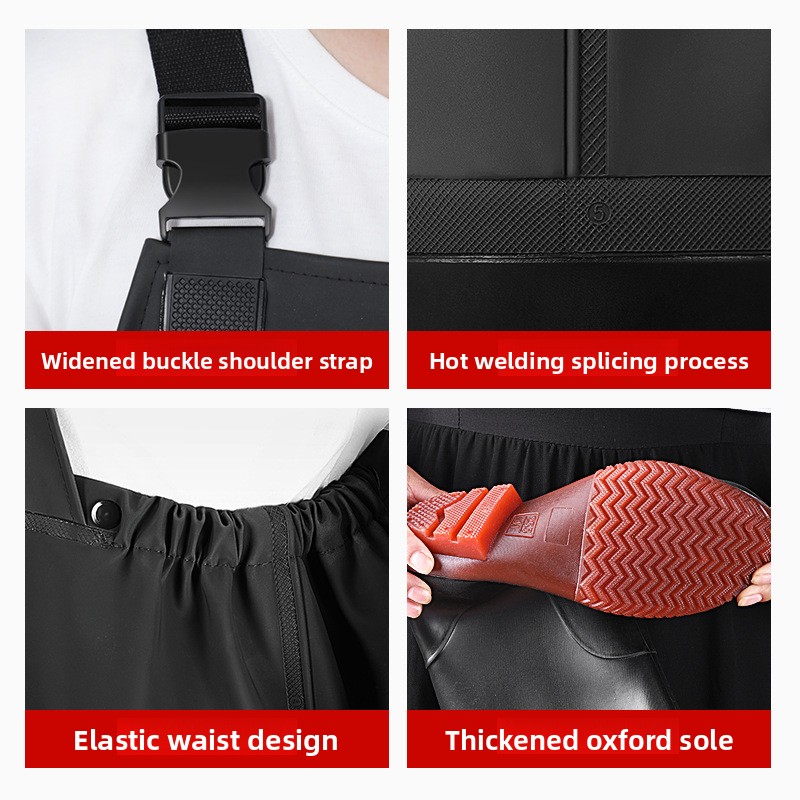 Celana Wader PVC dengan Sepatu - Fishing Waders ulasan dan harga