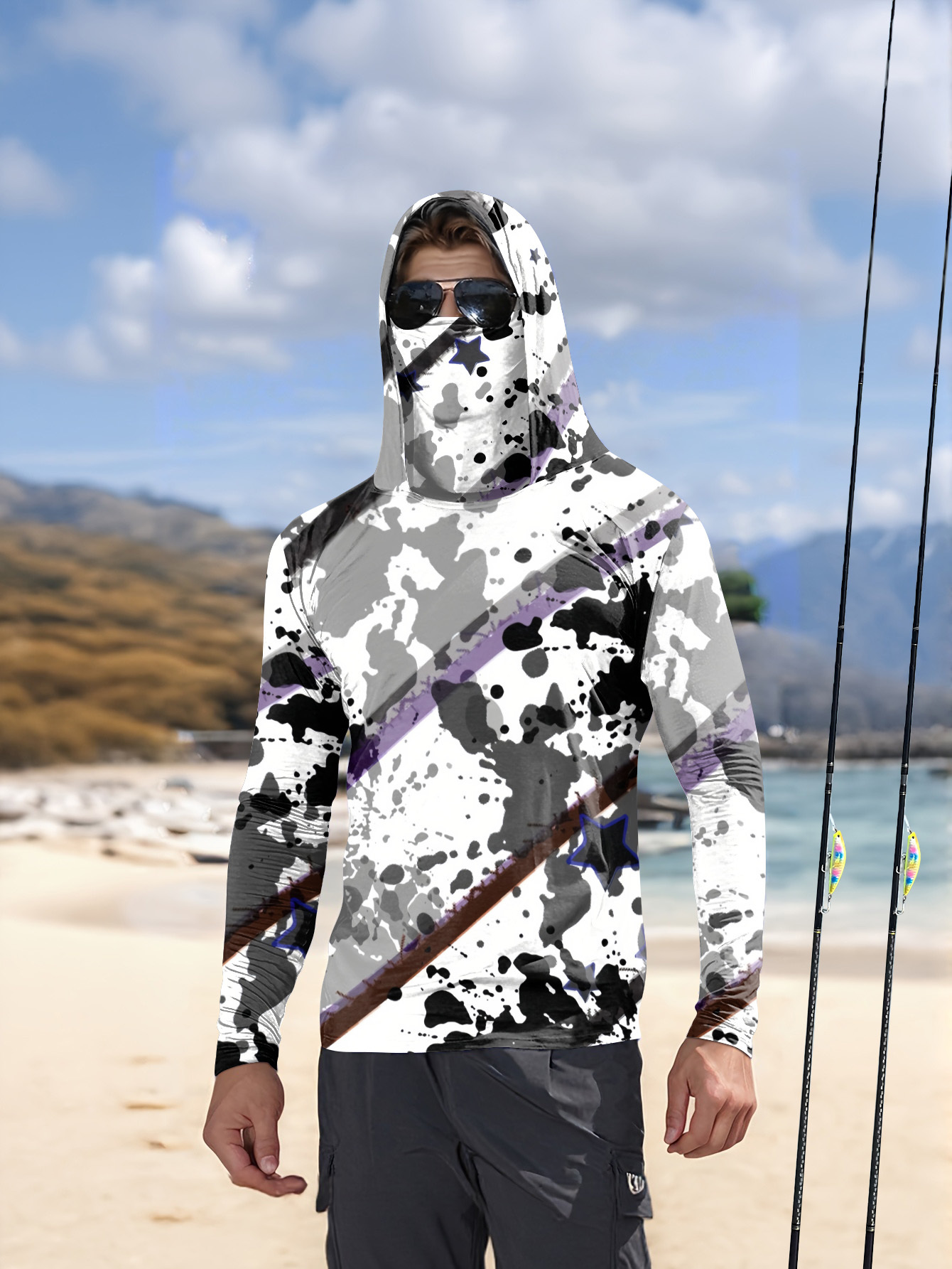 Kaos Pancing Pria Lengan Panja - Fishing Shirt Uv Protection ulasan dan harga